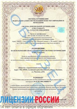 Образец разрешение Видное Сертификат ISO 22000